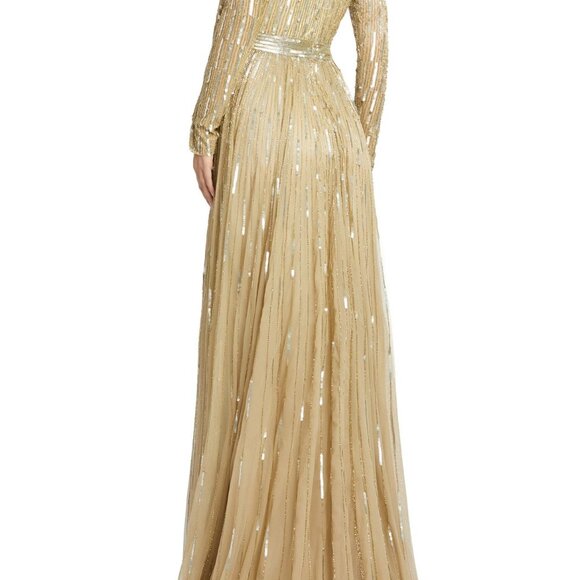 Gold Long Gown - Picture 3 of 3